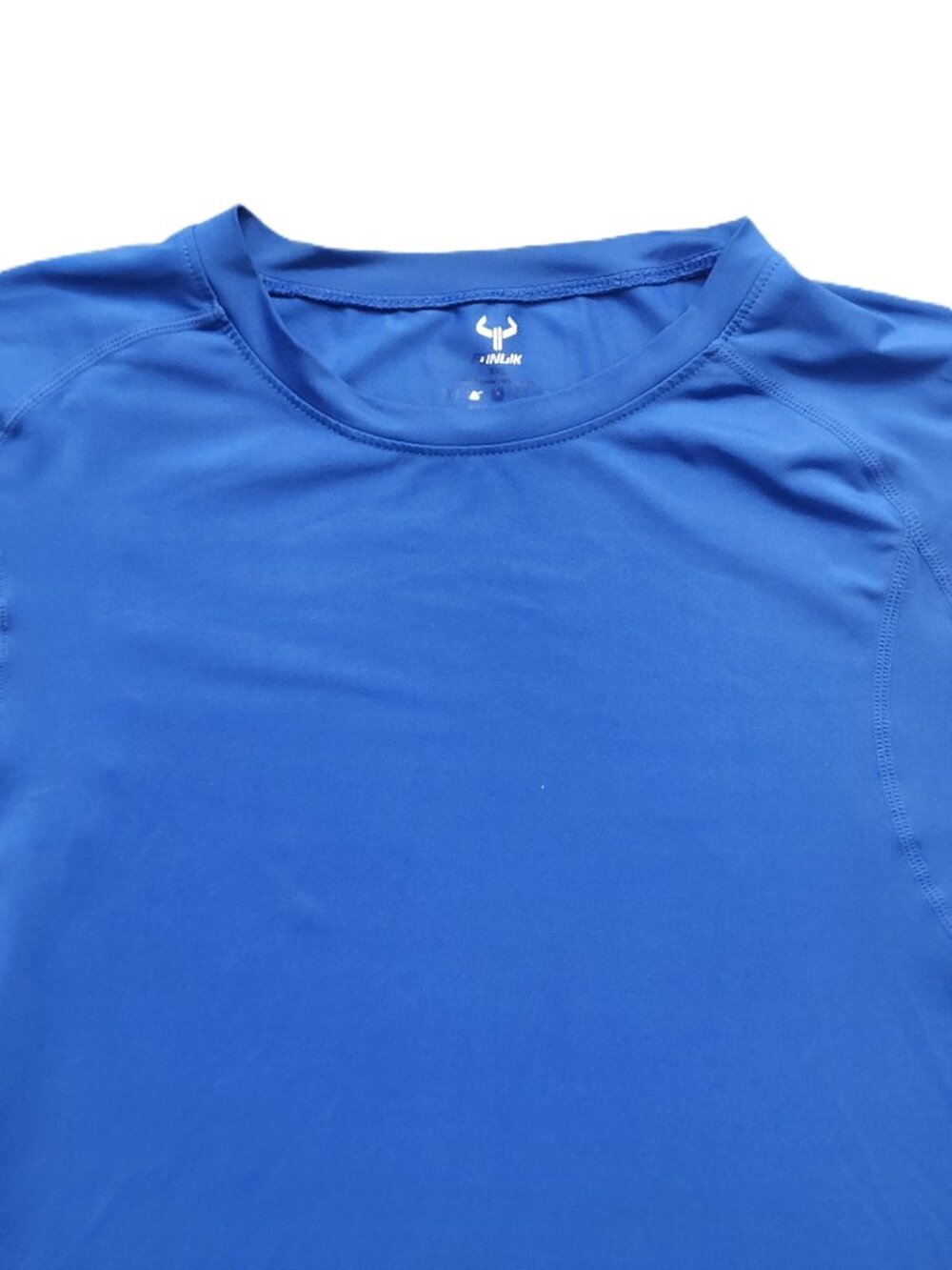 XXL Blue Compression Shirt – Athletic Base Layer – FINLIK